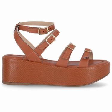 Imagem de Sandália Leia Anabela Médio Ocre - PICCADILLY, 36