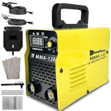 Imagem de Huahuo Máquina de Solda Inversora Sem Gás,Portatil de Alta Potência MMA120(220V) (Amarelo-220V)