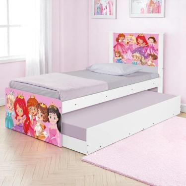 Imagem de Bi Cama Juvenil Zap Com Cabeceira Princesinhas