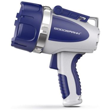 Imagem de Lanterna Refletor LED Não Afunda À Prova Dágua 3000 Lúmen 370mt de Alcance USB e, Bivolt, GOODSMANN 9924 H101 01, Azul