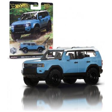 Imagem de Hot Wheels Premium Car Culture Off Road 164 Scale DieCast 2024 Toyota Land Cruiser Vehicle with Real Riders Tires MetalMetal Body Chassis