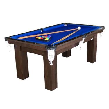 Imagem de Mesa de Sinuca Bilhar Snooker Engers RM1 Base de Ultra  Tecido Azul Ro