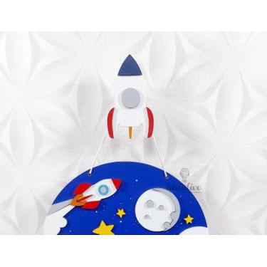 Imagem de Gancho Pendurador Infantil Foguete Decorativo - Ideiative Design Criat