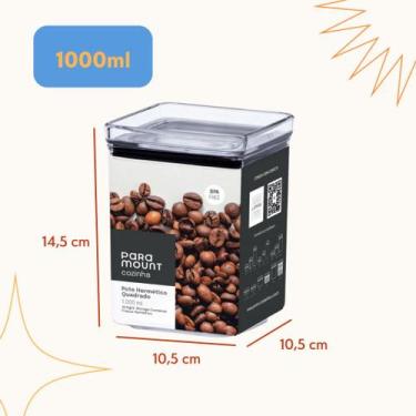 Imagem de Conjunto Potes Organizadores Herméticos Empilháveis Acrílico Armazenam