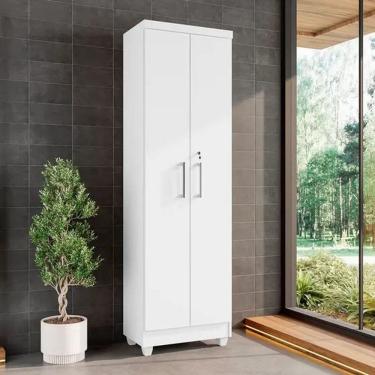 Imagem de Armário Multiuso 2 portas com chave ISABELA BRANCA