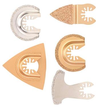 Imagem de Lâminas Multiferramentas Conjunto de 5 Peças, Lâmina, Serra de Corte, para Multiferramentas, Limas de Metal Duro Multiferramentas, Lâmina de Reposição, Lâmina de Serra Oscilante,