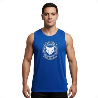 Imagem de Camiseta Regata Cruzeiro Oficial Guadião Azul - Surf Center, Azul, GG