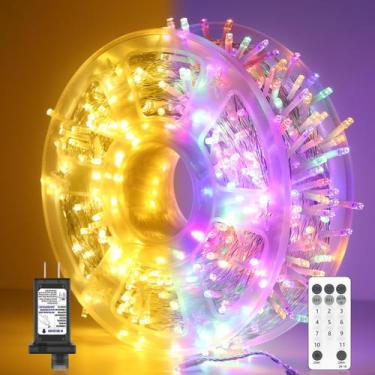 Imagem de Christmas Fairy String Lights Soiarllt 600 LED 246 pés