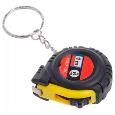 Imagem de 03 Mini Fita Métrica Trena Chaveiro Régua Retrátil Medir 1m - Evolvere