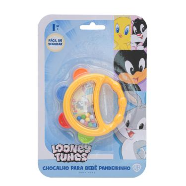 Imagem de Chocalho - Para Bebe Pandeirinho Looney Tunes OFFICIAL BRAND COMPA