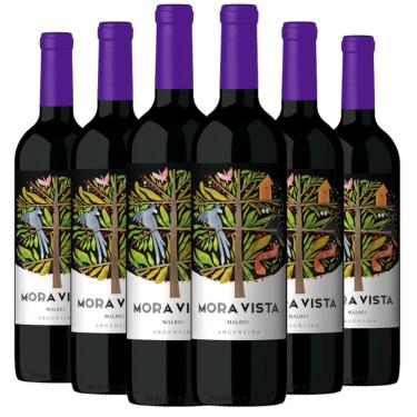 Imagem de Kit 6 Garrafas Mora Vista Malbec