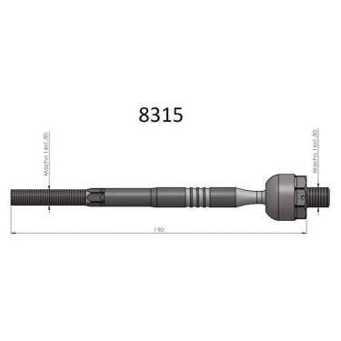 Imagem de Barra Axial Logan Sandero Bortec