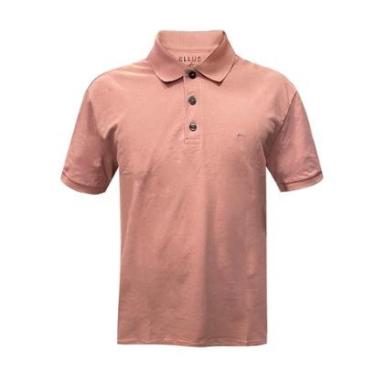 Imagem de Camiseta Ellus Gola Polo Piquet Easa Classic Rosa-Masculino