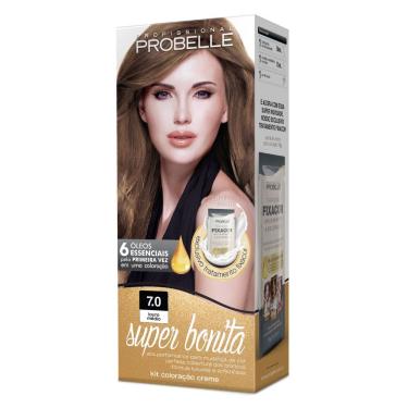 Imagem de Tintura Probelle Super Bonita Louro Médio 7.0