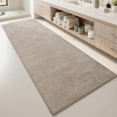 Imagem de AMOAMI Tapete de banho antiderrapante, super absorvente, de secagem rápida, tapetes de banho para o chão do banheiro, base de borracha, lavável, tapete de banheiro moderno, tapete jacquard tecido, ao