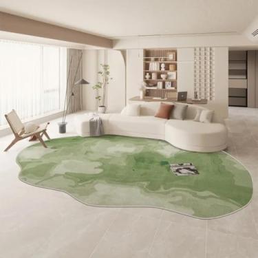 Imagem de Tapetes grandes para decoração de quarto e sala de estar, carpete em formato irregular, pelúcia, grosso, lavável (200x250 cm/m)