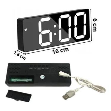 Imagem de 10X Relógio Digital De Parede Quarto Led Kyrios