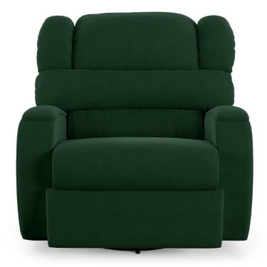 Imagem de Poltrona Do Papai Sala De Cinema Reclinável Manchester Glider Manual Giratória Verde Esmeralda