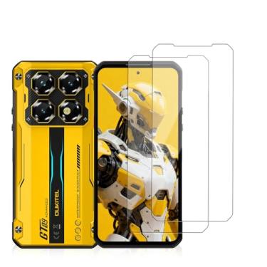 Imagem de KONXISA Pacote com 2 protetores de tela para OUKITEL WP60 5G, protetor de tela de celular de vidro temperado, 9 durezas, HD, transparente, antiarranhões, sem bolhas