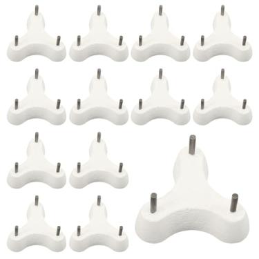 Imagem de WILLBOND Pacote com 12 palafitas de forno de 2,5 cm, palafitas pontiagudas de cerâmica, tripé de cerâmica de 3 pontos, palafita com pontos separados para forno de cerâmica e cerâmica