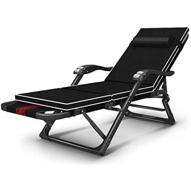 Imagem de Espreguiçadeira cadeiras reclináveis para pátio espreguiçadeira reclinável para jardim ao ar livre cadeira de gravidade, cama portátil para almoço estúdio de pausa para almoço cama de cochilo