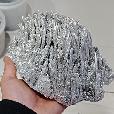 Imagem de Home Collections Natural Alumínio Magnésio Rich Raw Specimens Silver Reiki Ore Collectioon Stone Quartz Crystal (Cor: 1000-1050g)