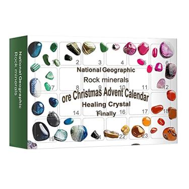 Imagem de Generic Pedras Calendário do Advento Imaginativo Caixa Cega de Natal Conjunto de Presente para Crianças e Adultos, Pedra Multicolorida 24 Grades (316.00)