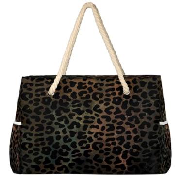 Imagem de hongjinglin Bolsa de praia grande, leve, dobrável, futebol americano, fogo, piscina, bolsa de ombro, Cor 5, Large