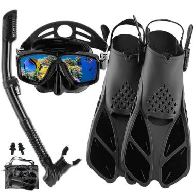 Imagem de Equipo de Snorkel DiVLMT para Adultos con Aletas y Máscara de Buceo