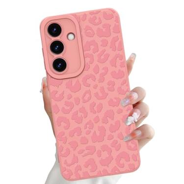 Imagem de OOK Capa compatível com Samsung Galaxy S25 Plus, estampa fofa de leopardo rosa de silicone, capa de telefone macia e fina à prova de choque para mulheres e meninas - leopardo rosa