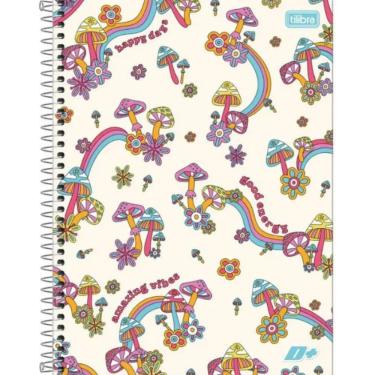 Imagem de Caderno Espiral Capa Dura Colegial 1 Matéria D+ Feminino 96 Folhas Tilibra Estampa 3