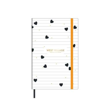Imagem de Caderno Costurado Capa Dura Sem Pauta 80 Folhas 128x208mm Fitto G West Village Tilibra Estampa 4