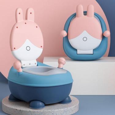 Imagem de Penico Troninho Desfralde Infantil Coelinho Rosa Deend