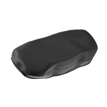 Imagem de Hihaha Capa para console central de couro sintético preto para substituição de apoio de braço para Cadillac XT5 2016-2022 XT6 2020-2022 Material durável