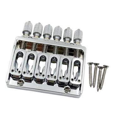 Imagem de Esquirla Peça de reposição para ponte de guitarra elétrica sem headstock, ferramentas de luthier, profissional, moderna, fácil de instalar, acessórios para, Prata