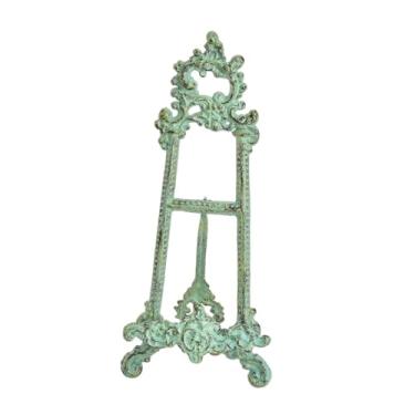 Imagem de IEUDNS Cavalete de exibição, suporte decorativo para livros, porta-retratos, organizador para livros de receitas e travessas, Verde