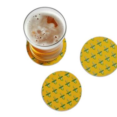 Imagem de Porta Copos Com Ilustração Personalizada Chupetes Para Bebês - Tamanho 10.5x10.5 cm