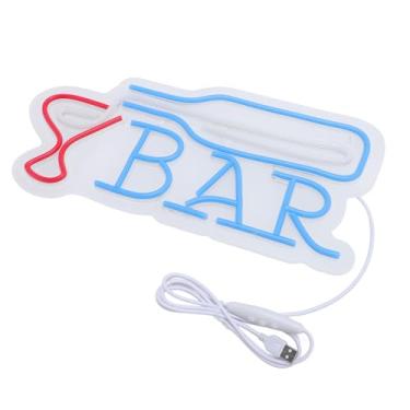 Imagem de Luocute Sinal de Néon de Bar para Casa, Sinal de Bar LED para Homem Caverna Pub Coquetéis Festa Marido Pai Aniversário Natal, Coquetéis Reguláveis ​​luzes de Néon para Cerveja café café
