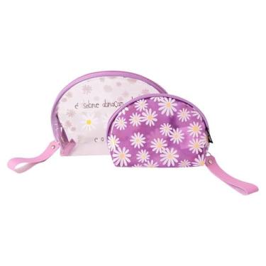 Imagem de NECESSAIRE MEIA LUA 2 UNIDADES CALMOMILA