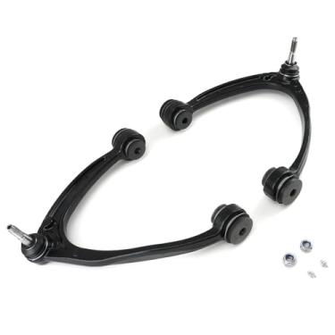 Imagem de maXpeedingrods 2Pc Front Upper Control Arm w/Ball Joint for Chevy Silverado Suburban 1500 Tahoe Avalanche GMC Sierra Yukon XL 1500 Cadillac Escalade ESV EXT 2007-2016, K80669 K80670 Suspension Kit