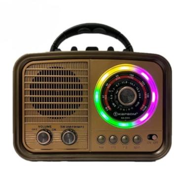 Imagem de Radio retro vintage bateria bluetooth Luminária