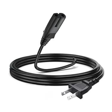 Imagem de Cabo de alimentação CA de 2 m para Sony PS5 PS4 PS4 PS3 Slim & Super Slim, Xbox Series S/Series X, Xbox One S/X, PlayStation 5 4 3, TV, alto-falante, impressoras, monitor de 2 pinos, cabo de