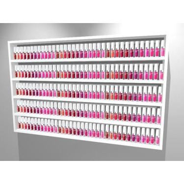 Imagem de Kit 2 Nichos Organizador Expositor 360 Esmalte 5 Prateleiras - Marcena