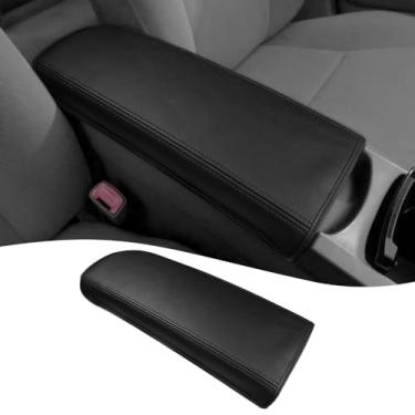 Imagem de DEYTOP Capa de console central para Toyota Prius 2004-2009 acessórios capa de apoio de braço de carro para Toyota Prius 2004 2009 acessórios protetor de almofada de apoio de braço (preto, sem almofada