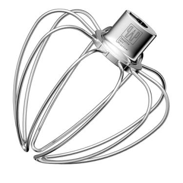 Imagem de Batedor de arame de aço inoxidável de substituição para KitchenAid 4,5-5 Qt. Batedeira inclinável para batedor de creme de ovos, balão de bolo de farinha