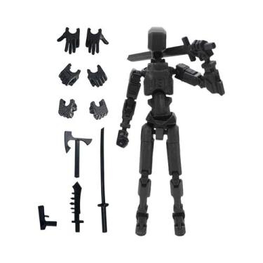 Imagem de Brinquedo De Ação Robô Transformável Portátil Para Crianças, Boneco Em