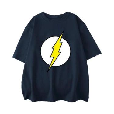 Imagem de Camiseta Masculina De Algodão Oversized the BIG BANG Theory Lightning 