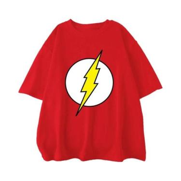 Imagem de Camiseta Masculina De Algodão Oversized the BIG BANG Theory Lightning 