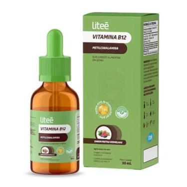 Imagem de Vitamina B12 (METILCOBALAMINA) ALTA CONCENTRAÇÃO Gotas 30ML Frutas Vermelhas Litee Farma