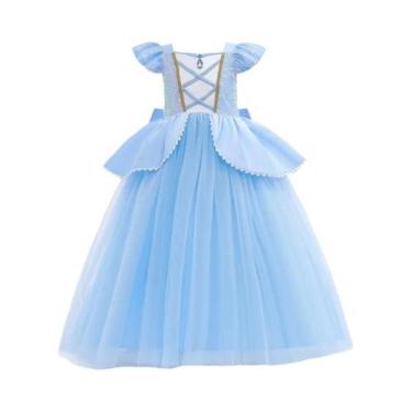 Imagem de Vestido de Princesa Cinderela Disney para Meninas - Fantasia para Fest